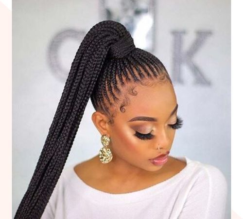 25 Cornrow Hairstyles With Natural Hair - 2022 | Fabbon