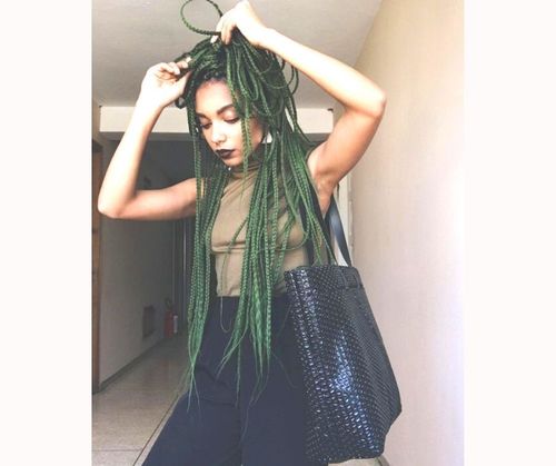 Stylish Micro Braids For Black Women